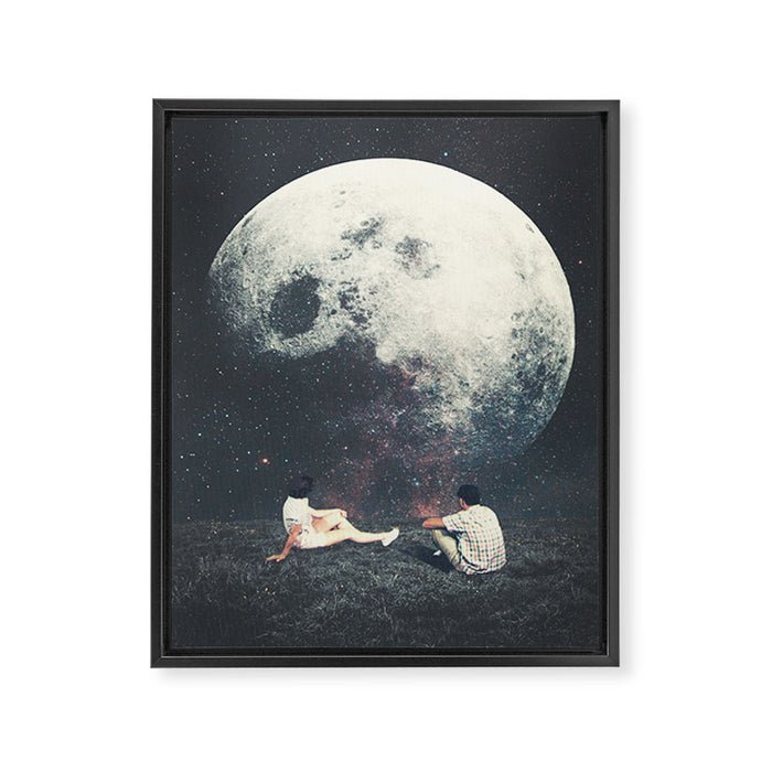 My Moon My Man My Love Framed Canvas Print Gallery Image 1