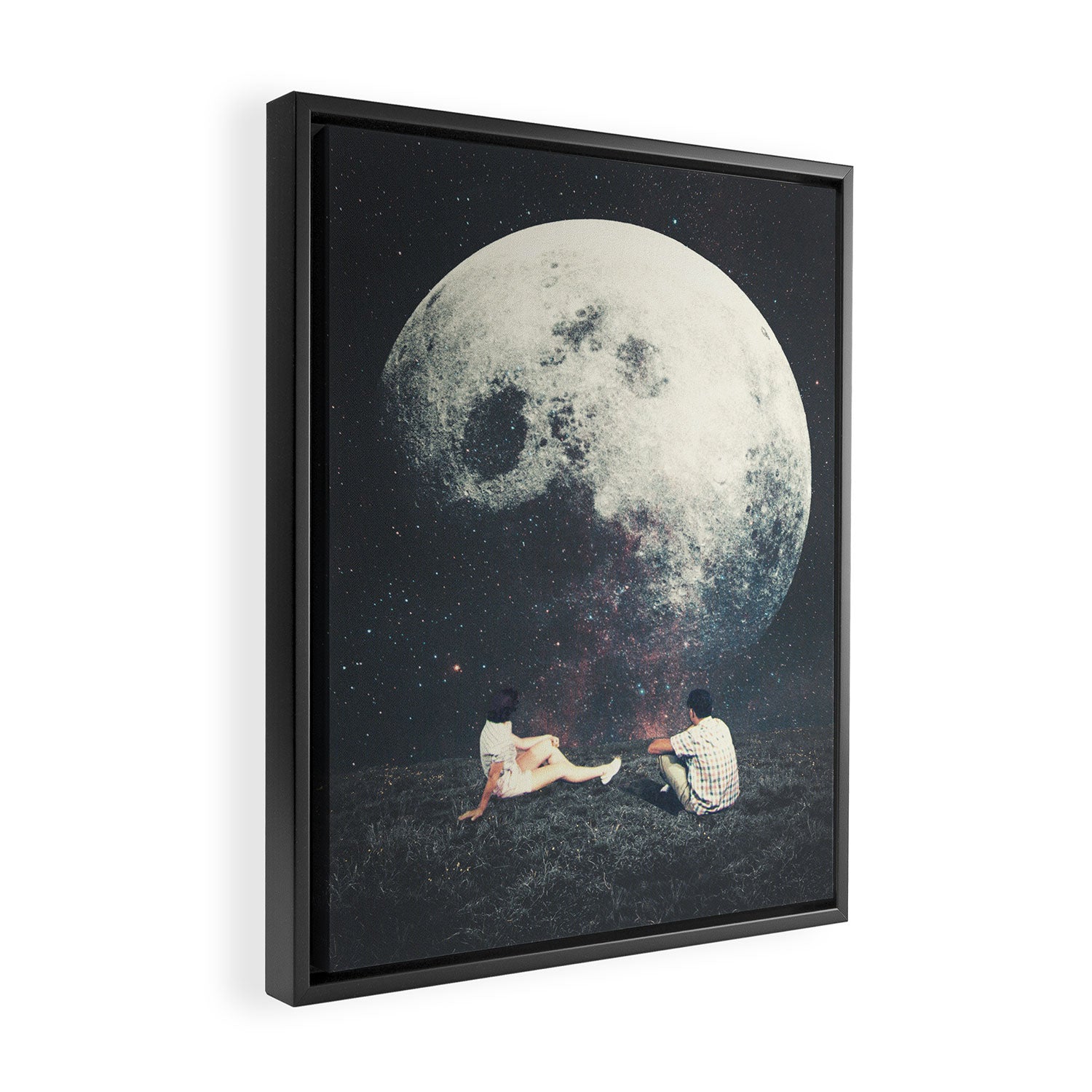 My Moon My Man My Love Framed Canvas Print Gallery Image 2