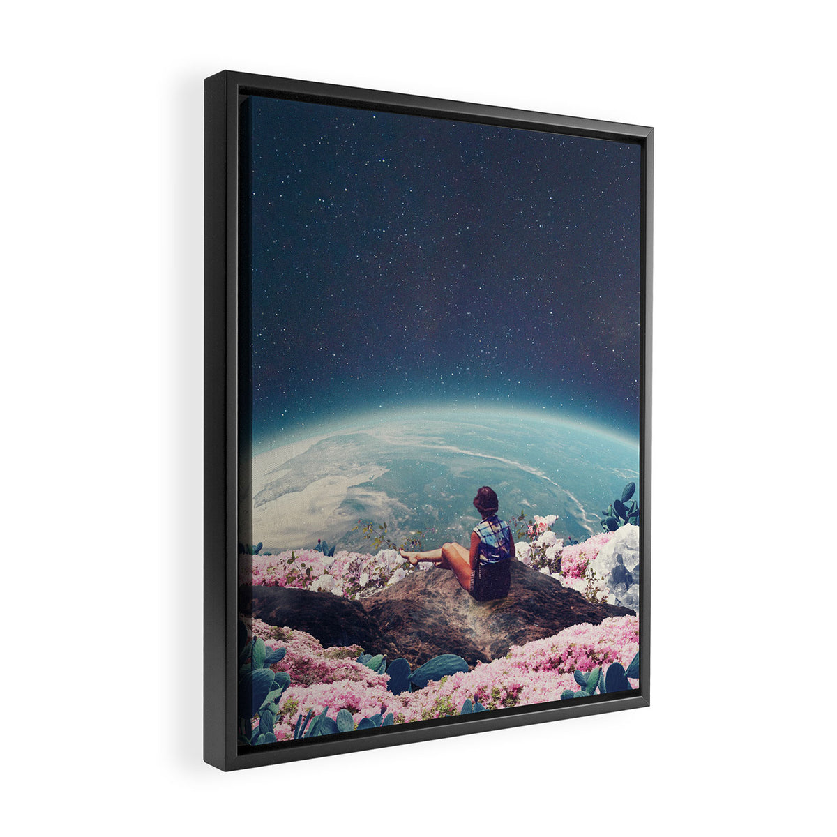 My World Blossomed when I Loved You Framed Canvas Print Gallery Image 2