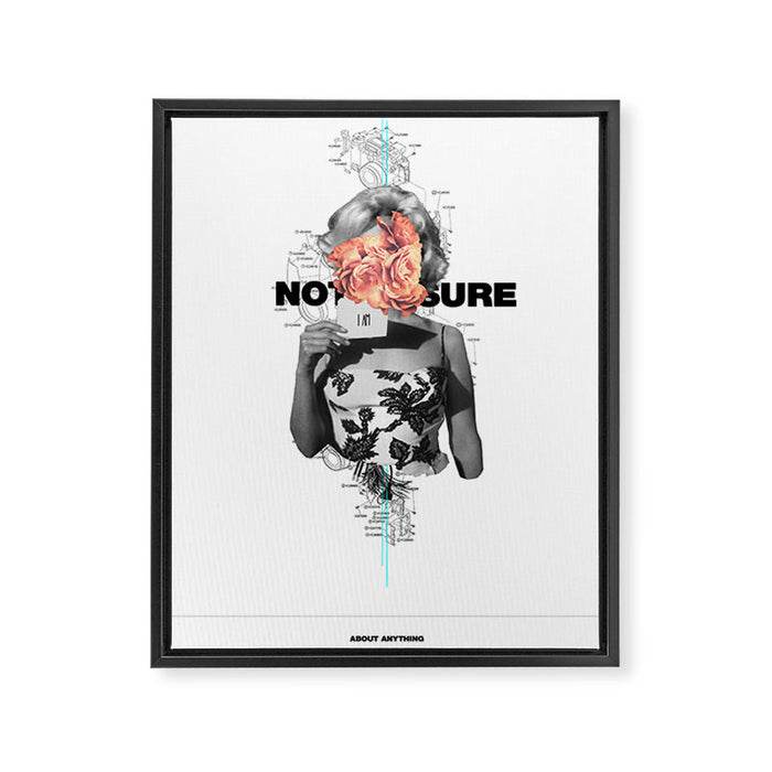 Not Sure About Anything Framed Canvas Print Gallery Image 1