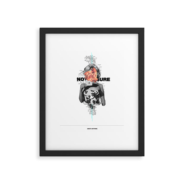 Not Sure About Anything Framed Art Print Gallery Image 1