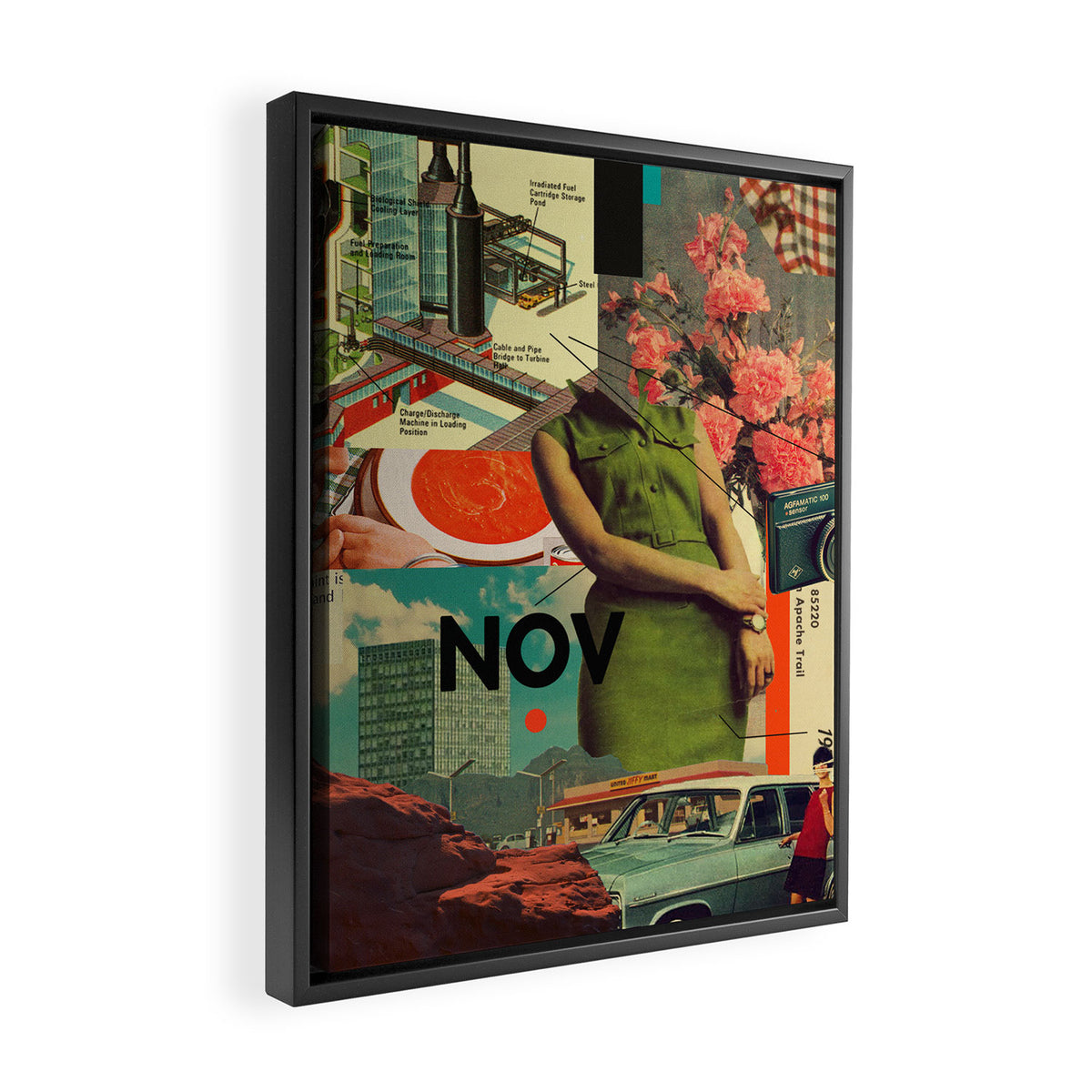 NOVember Framed Canvas Print Gallery Image 2