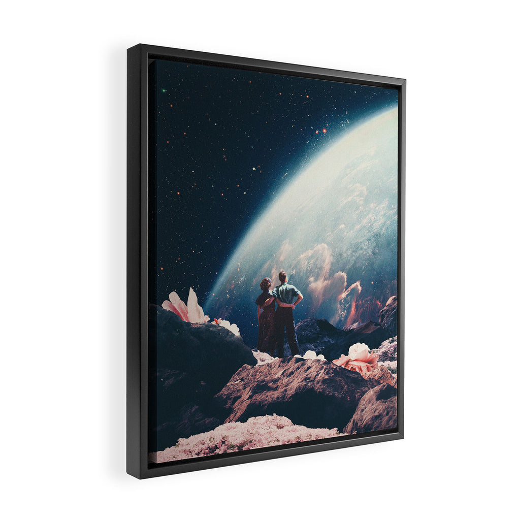 Often Mistaken for Absent Framed Canvas Print Gallery Image 2