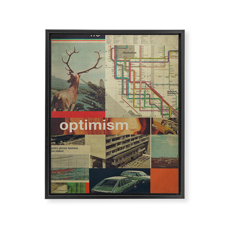 Optimism178 Framed Canvas Print Gallery Image 6
