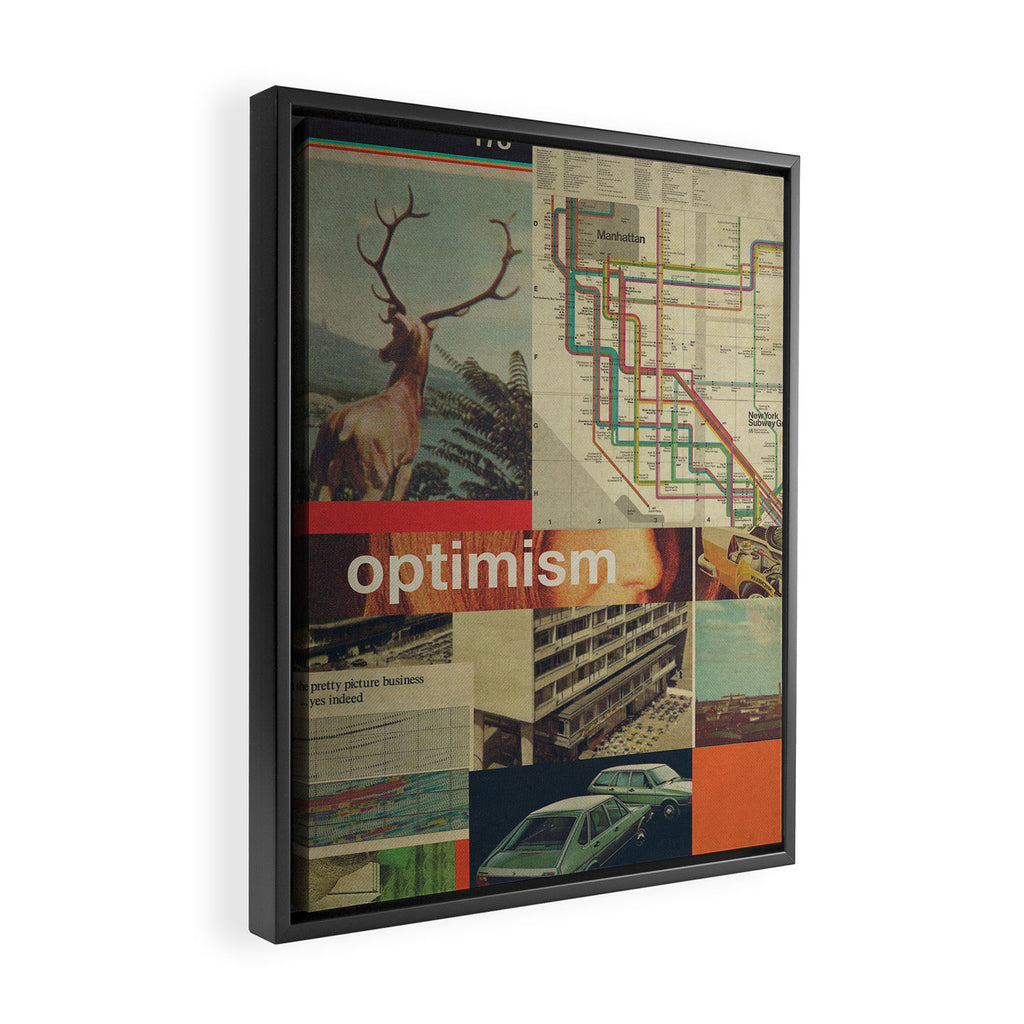 Optimism178 Framed Canvas Print Gallery Image 2