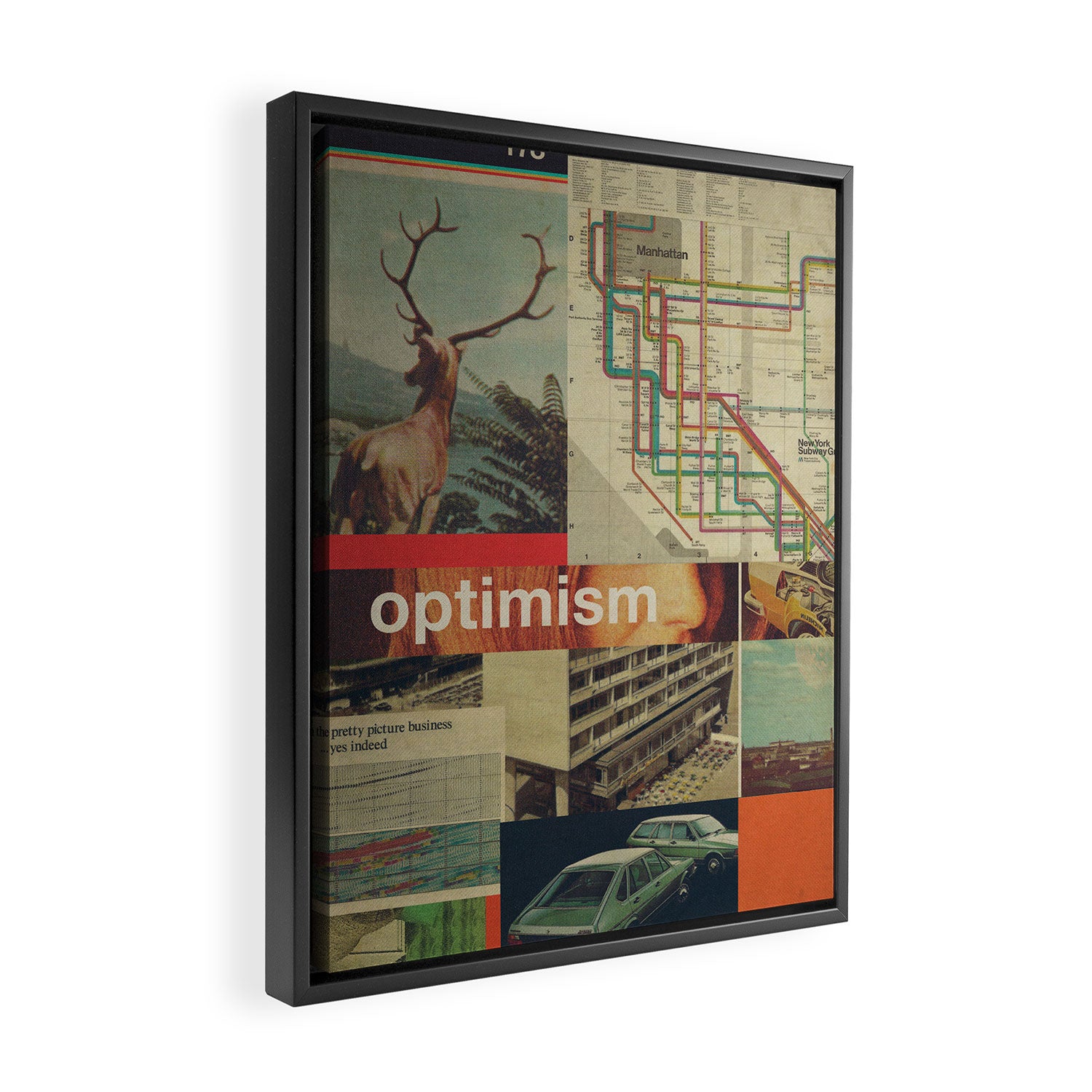 Optimism178 Framed Canvas Print Gallery Image 2