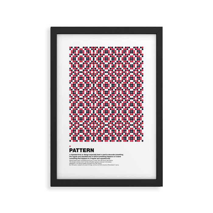 Pattern Framed Art Print Gallery Image 1