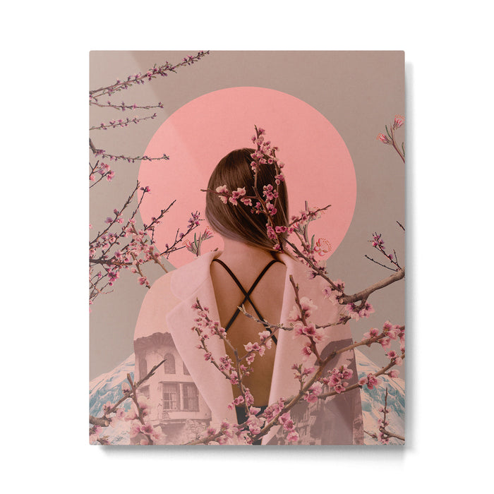 Peach Blossoms of Veria Metal Print Gallery Image 1