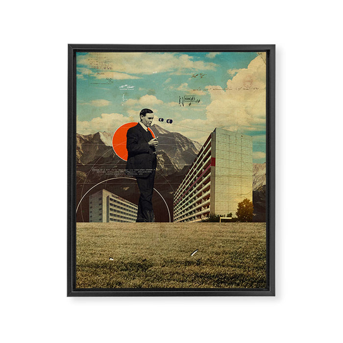 Î¦ (Phi) Framed Canvas Print Gallery Image 1