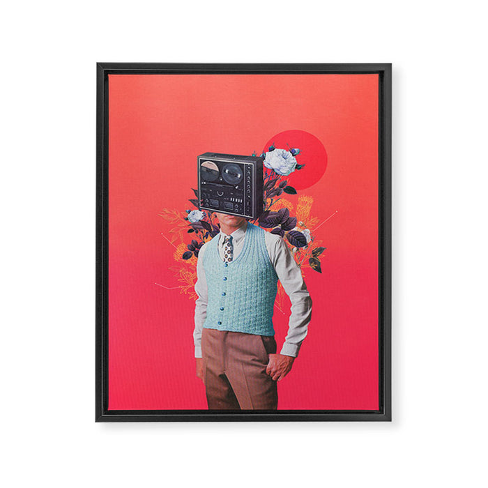 Phonohead Framed Canvas Print Gallery Image 1