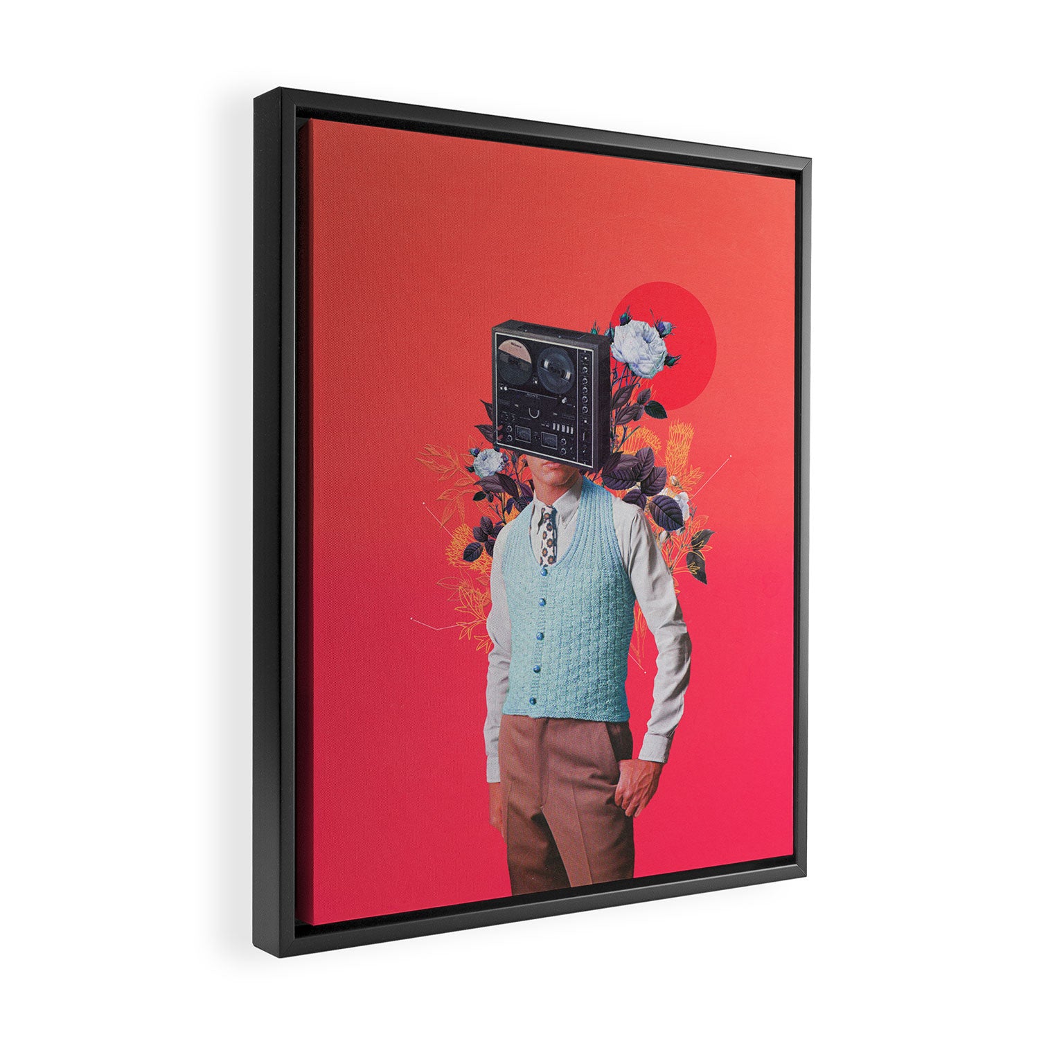 Phonohead Framed Canvas Print Gallery Image 2