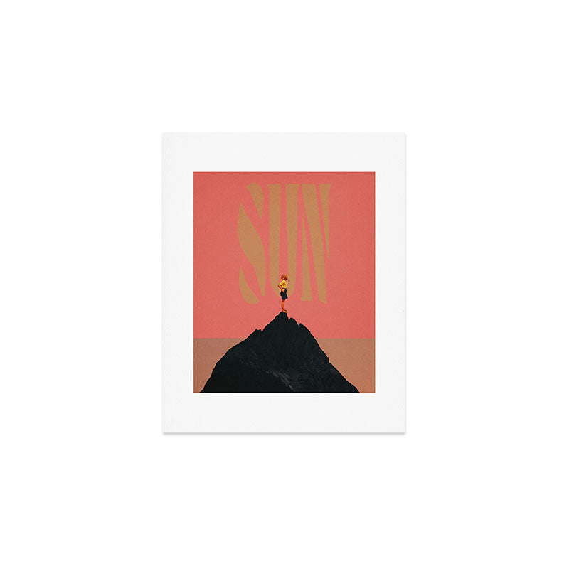 Pink Summer Sun Art Print Gallery Image 1