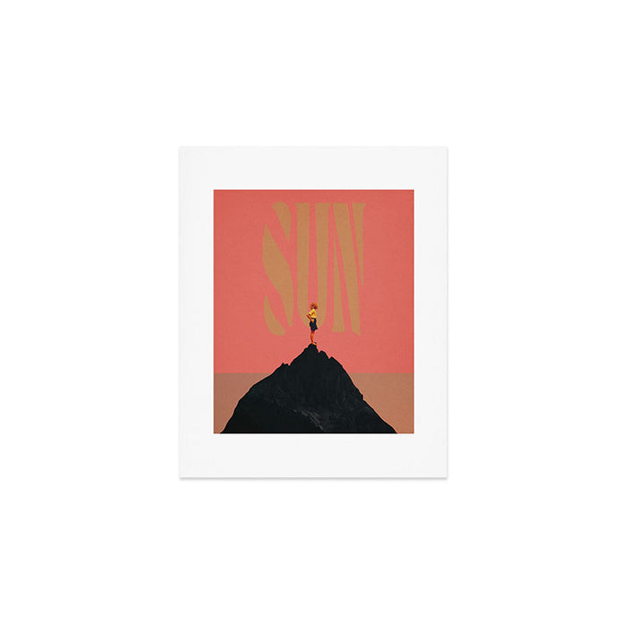 Pink Summer Sun Art Print Gallery Image 1