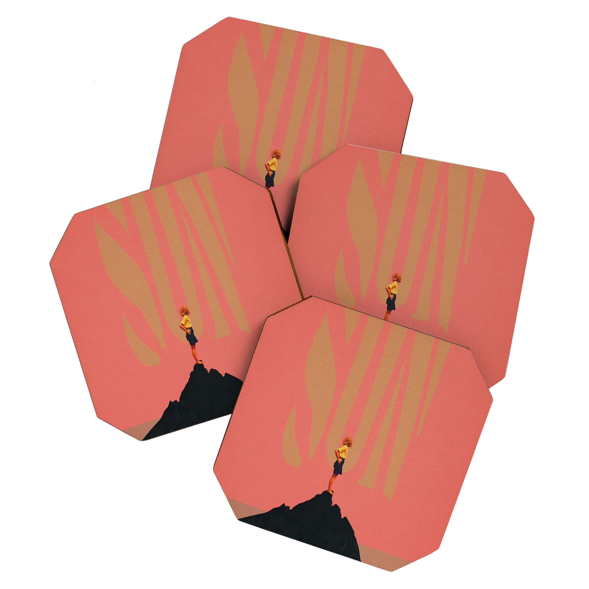 Pink Summer Sun Coaster Gallery Image 1