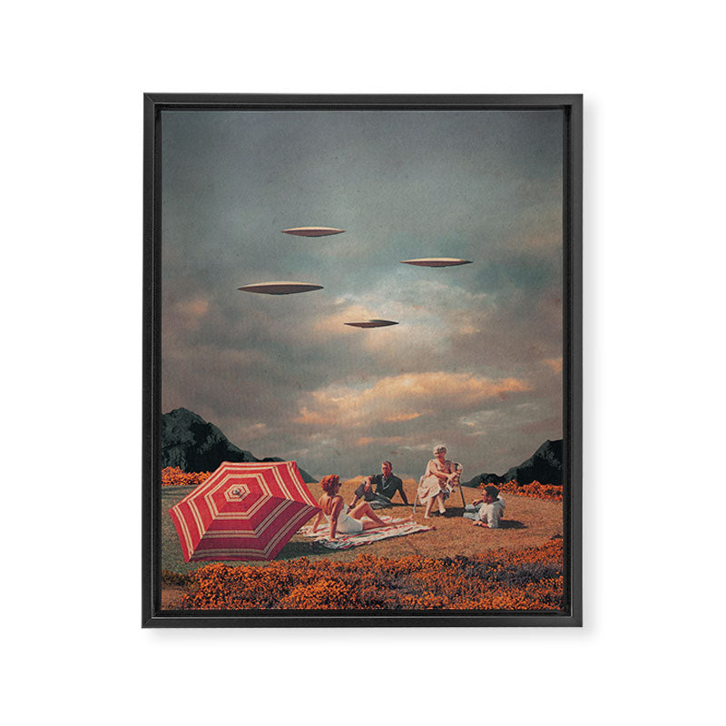 Pretend They Never Came Framed Canvas Print Gallery Image 6