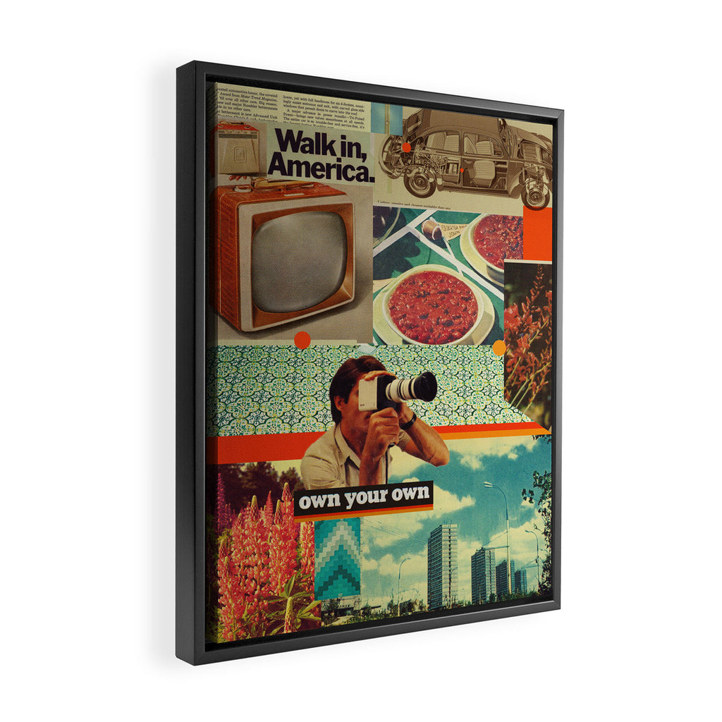 Retrica Framed Canvas Print Gallery Image 2