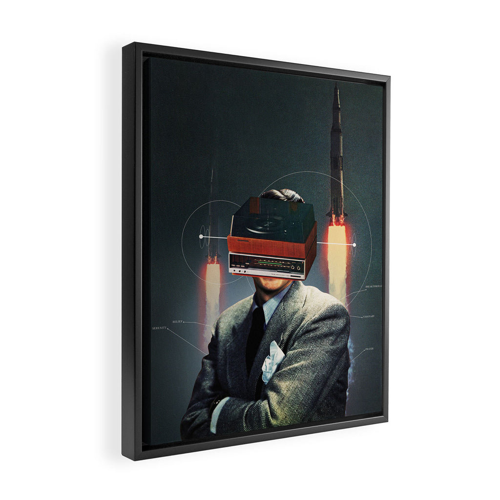 RetroVisionary Framed Canvas Print Gallery Image 2