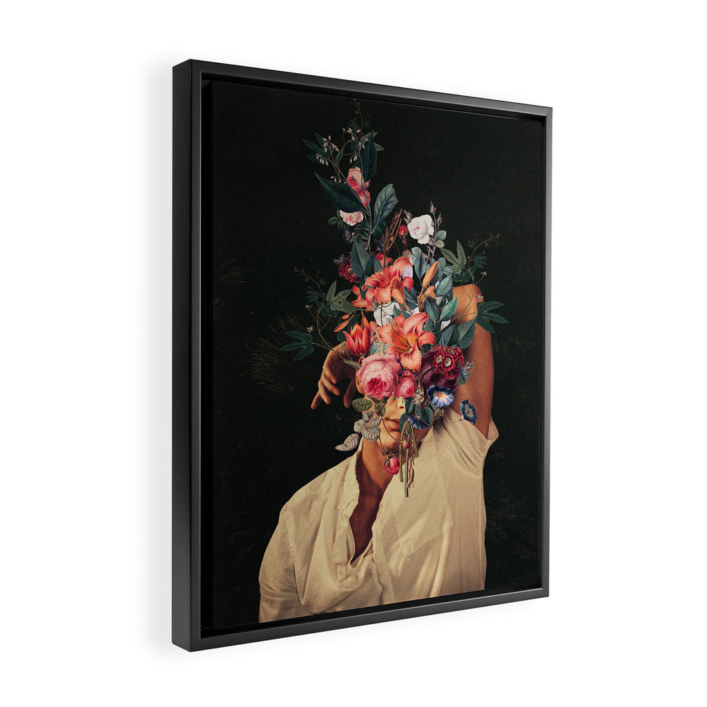 Roses Bloomed every time I Thought of You Framed Canvas Print Gallery Image 2