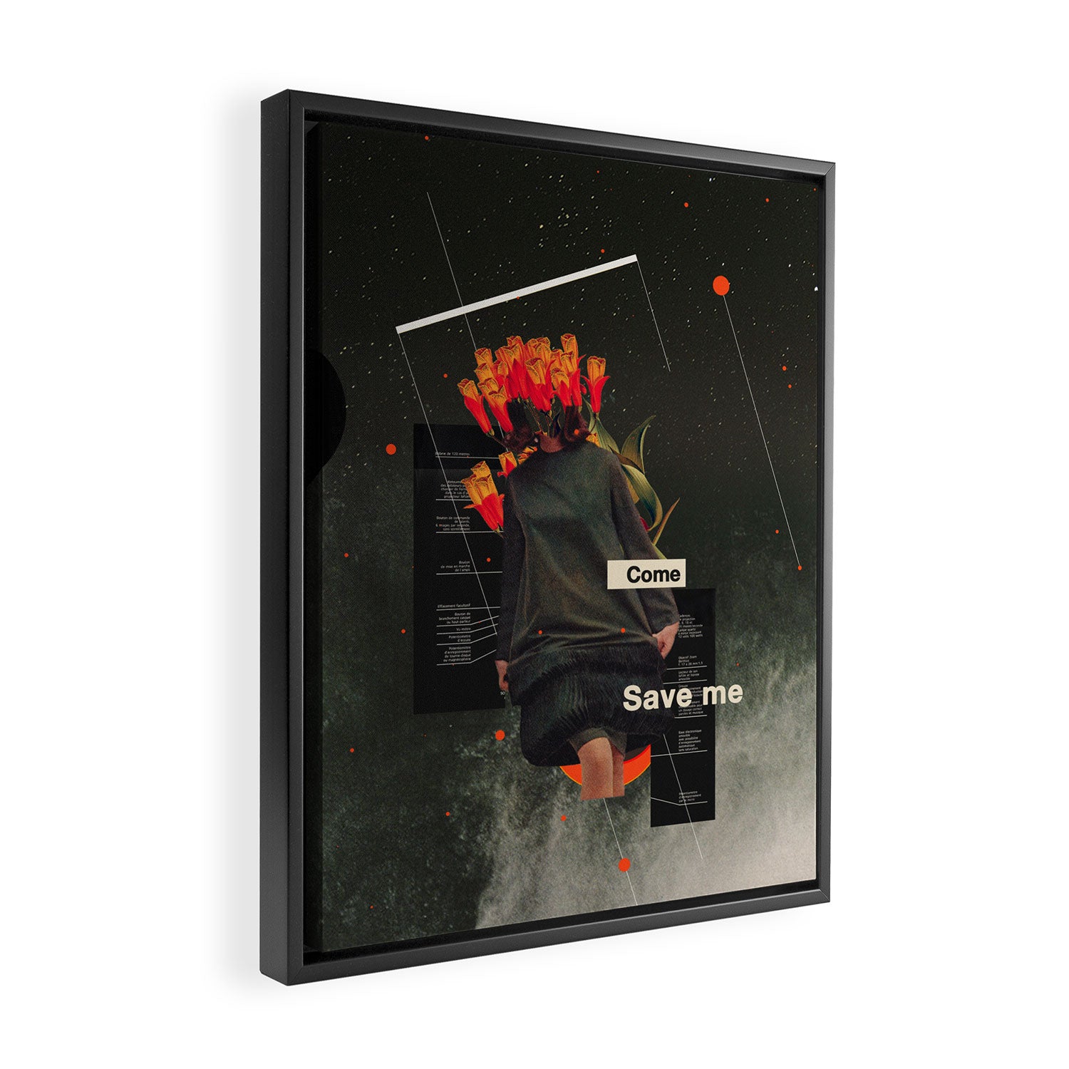 Save Me Framed Canvas Print Gallery Image 2