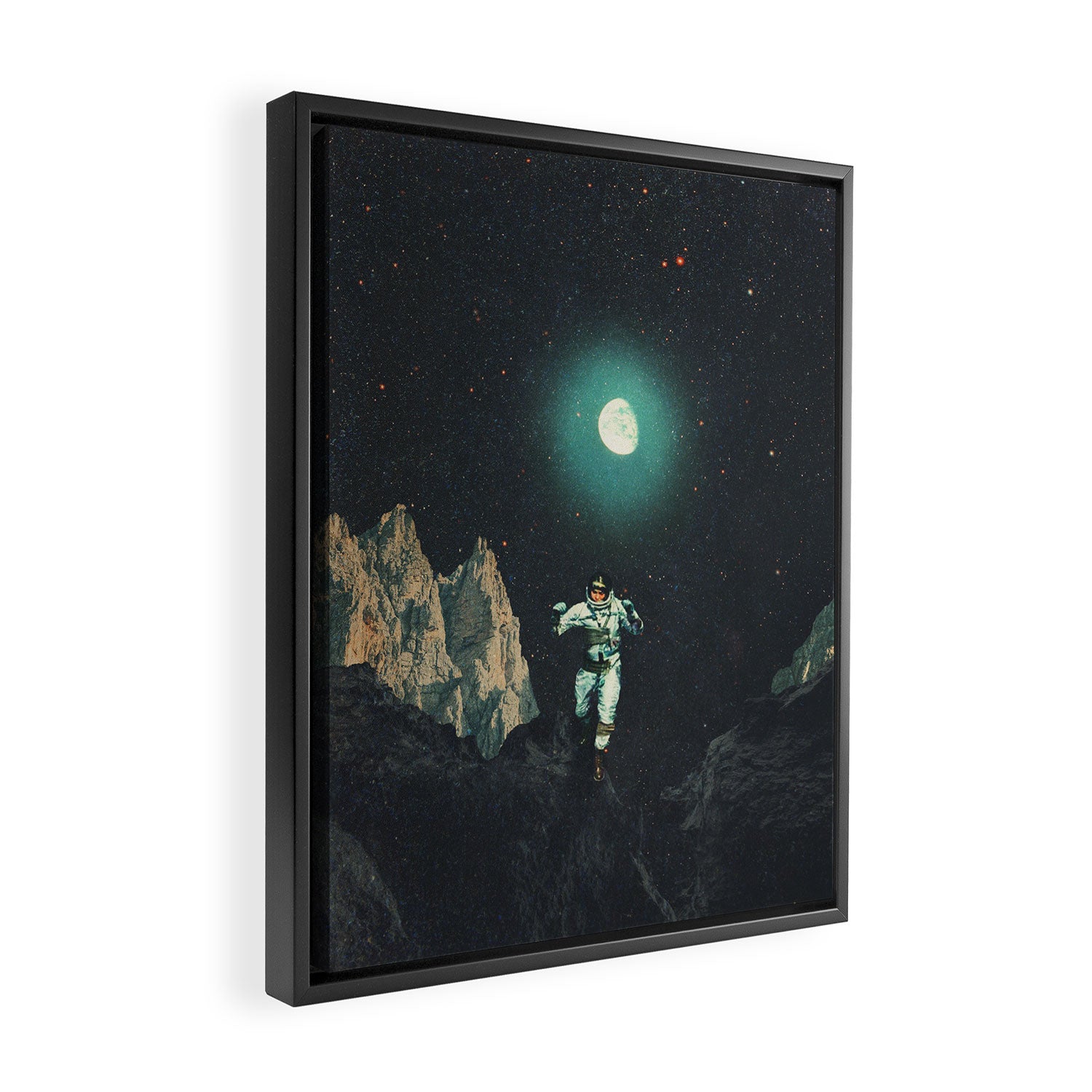 Searching for Happiness out of this Transitional World Framed Canvas Print Gallery Image 2