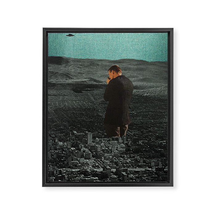 Seen Framed Canvas Print Gallery Image 1