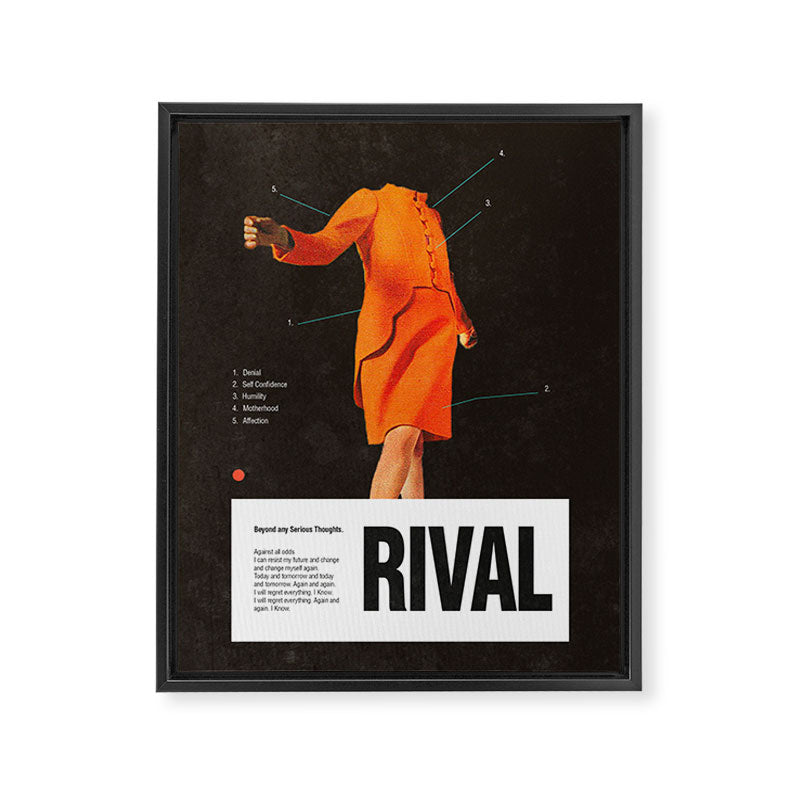 Self Rival Framed Canvas Print Gallery Image 6