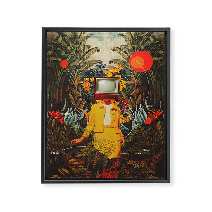 She Came from the Wilderness Framed Canvas Print Gallery Image 1
