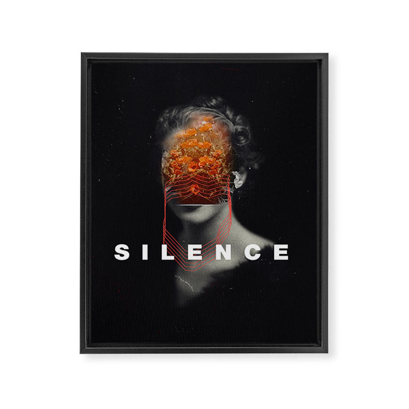 Silence Framed Canvas Print Gallery Image 6