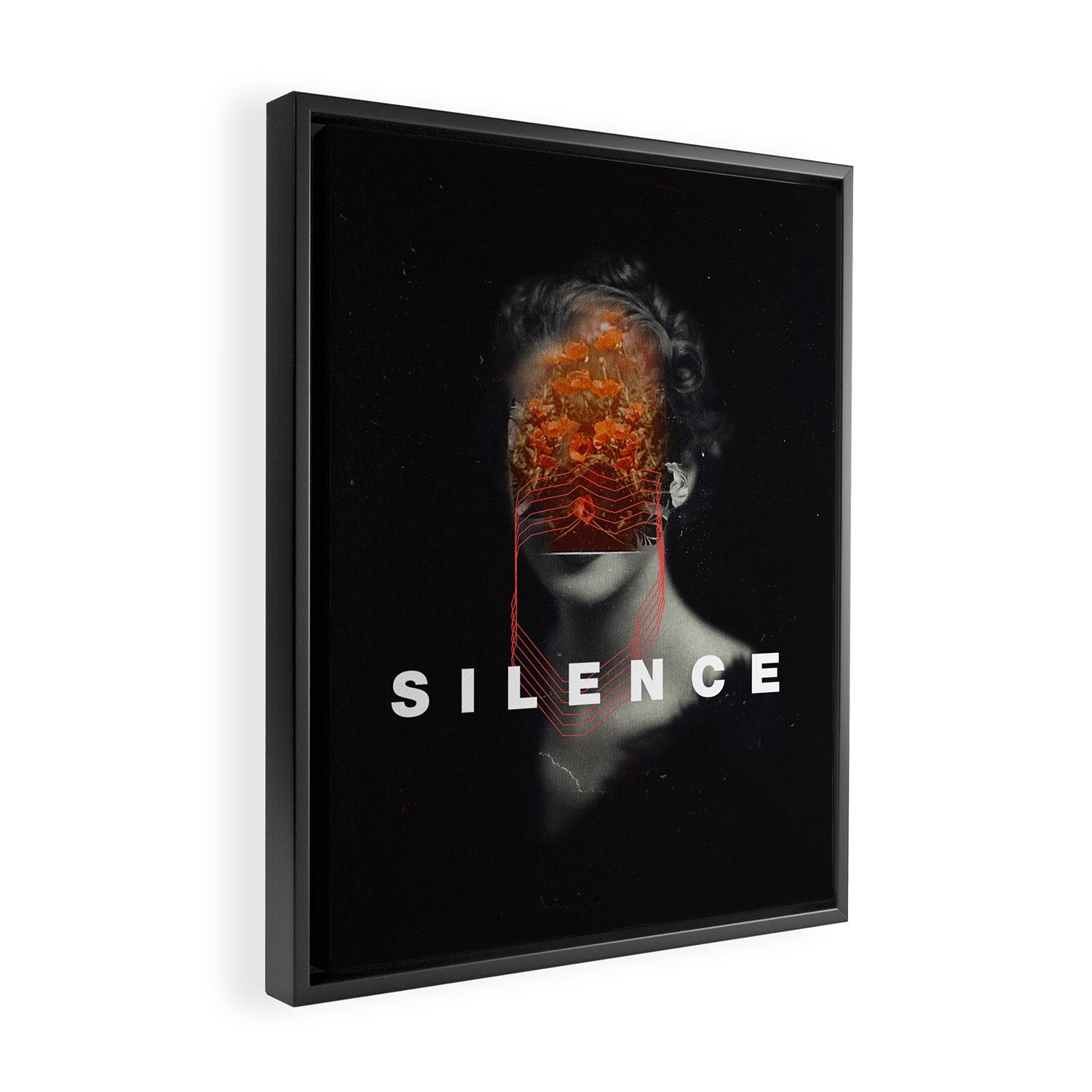 Silence Framed Canvas Print Gallery Image 2