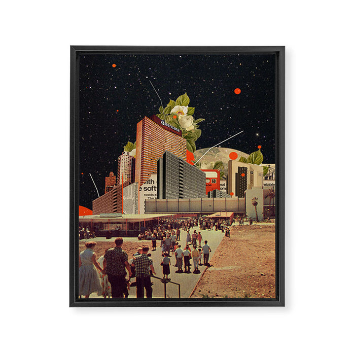 Software Road Framed Canvas Print Gallery Image 1