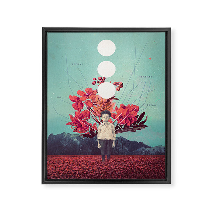 Standing at the Threshold of Time Framed Canvas Print Gallery Image 1