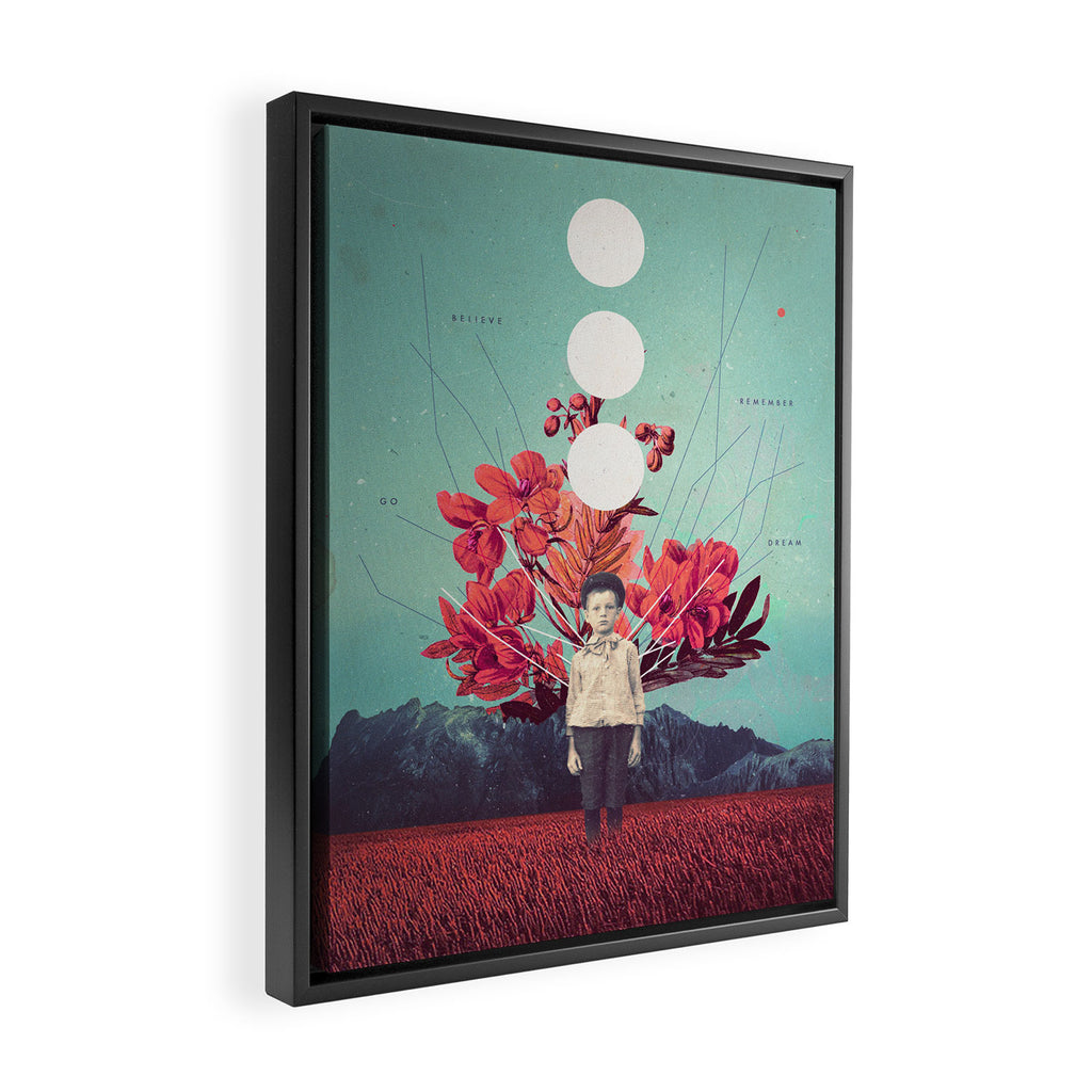 Standing at the Threshold of Time Framed Canvas Print Gallery Image 2