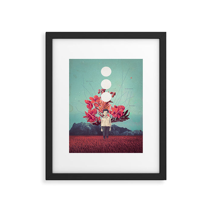 Standing at the Threshold of Time Framed Art Print Gallery Image 1