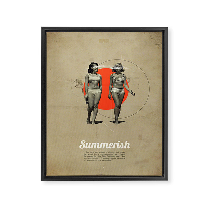 Summerish Framed Canvas Print Gallery Image 1
