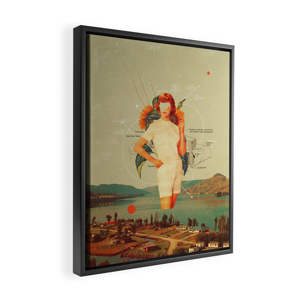 SunflowerMiss Framed Canvas Print Gallery Image 2