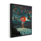 The Boy and the Birds Framed Canvas Print Gallery Image 2