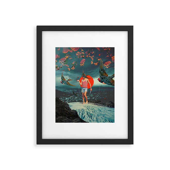The Boy and the Birds Framed Art Print Gallery Image 1