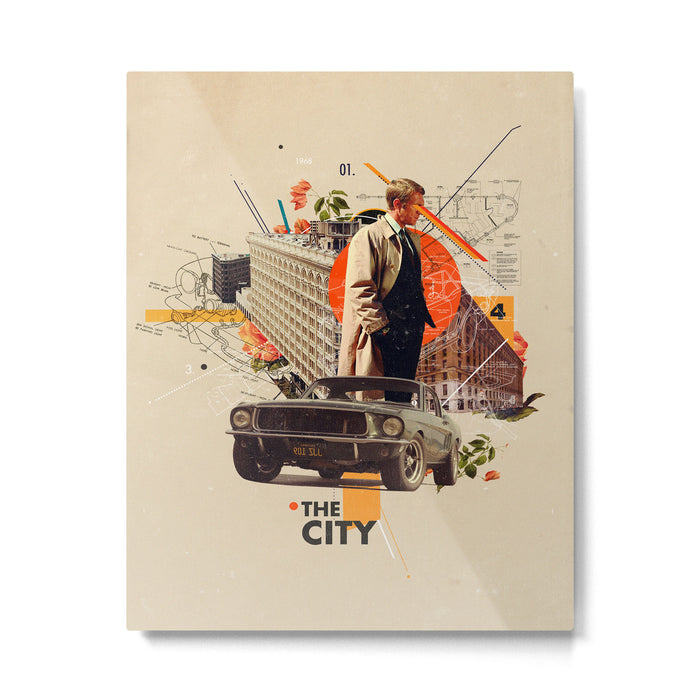 The City 1968 Metal Print Gallery Image 1