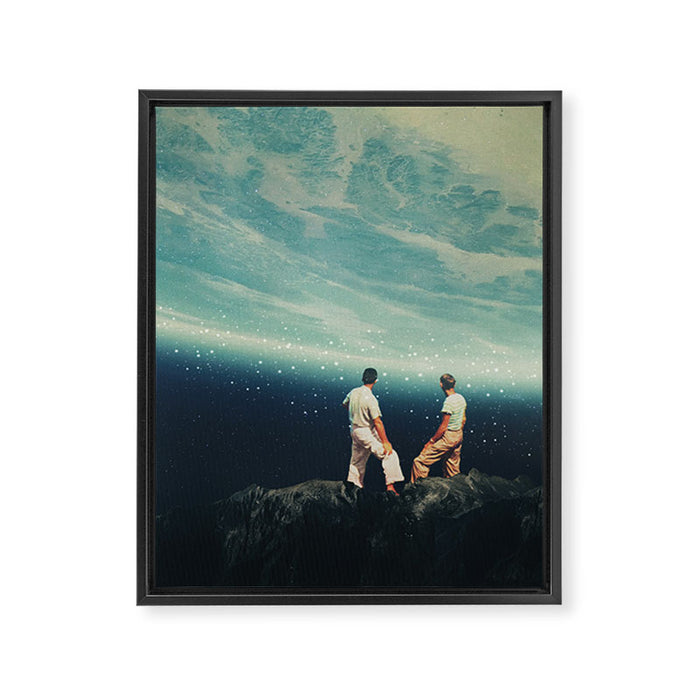 The Earth was crying and We were there Framed Canvas Print Gallery Image 1
