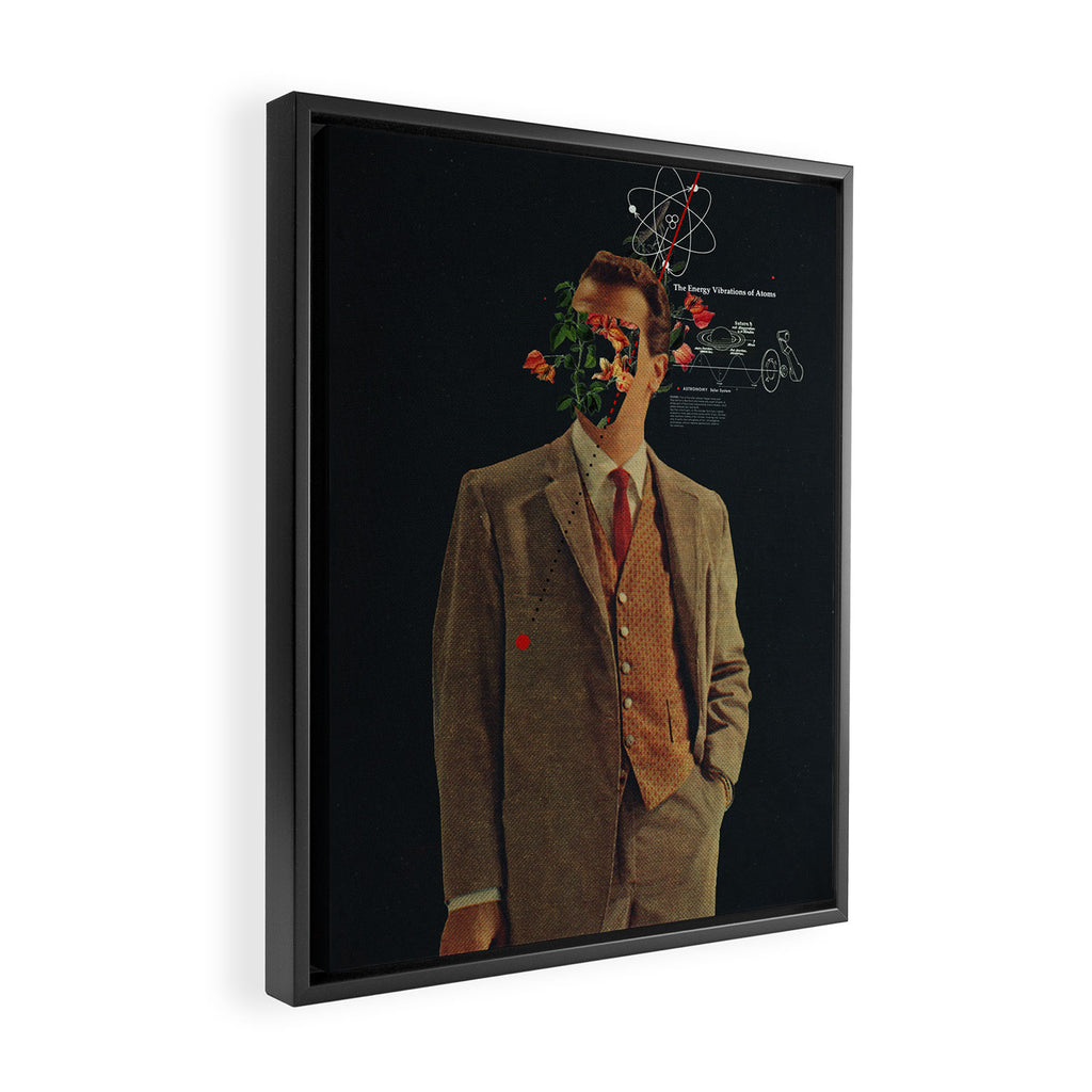 The Energy Vibrations Of Atoms Framed Canvas Print Gallery Image 2