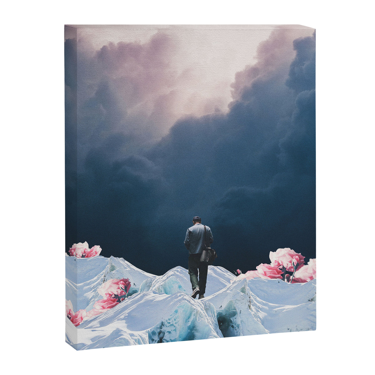 The Path to Solitude is full of Winter Roses Canvas Print Gallery Image 6
