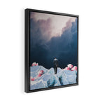 The Path to Solitude is full of Winter Roses Framed Canvas Print Gallery Image 2