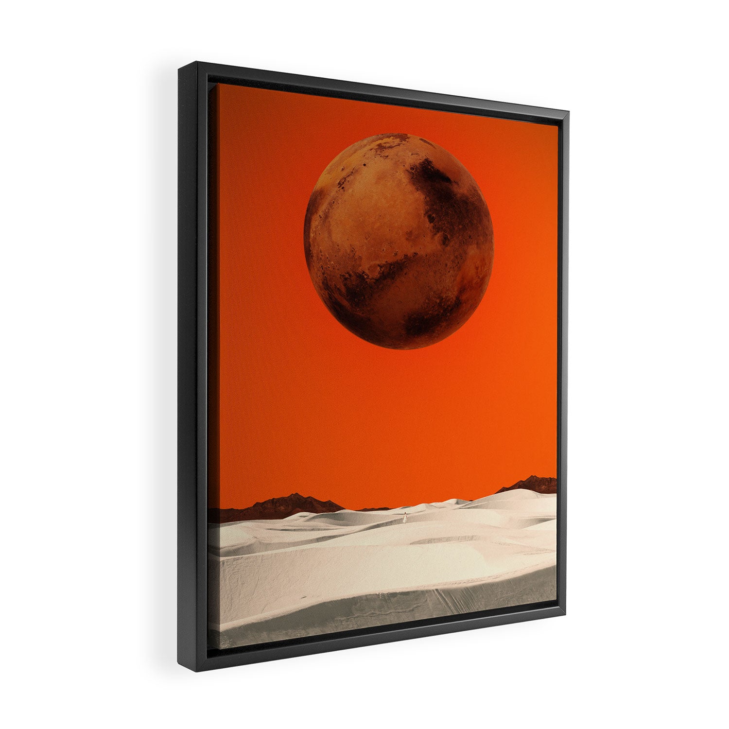 The road less travelled Framed Canvas Print Gallery Image 2