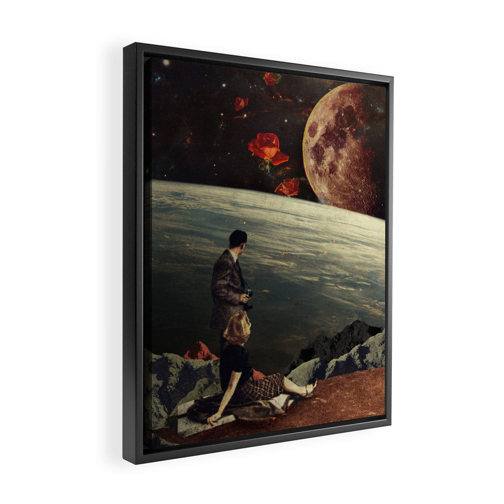The Roses Came Framed Canvas Print Gallery Image 2