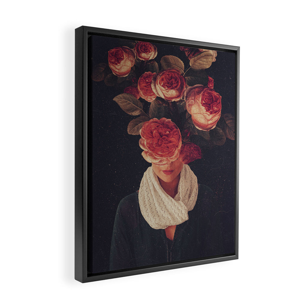 The smile of Roses Framed Canvas Print Gallery Image 2