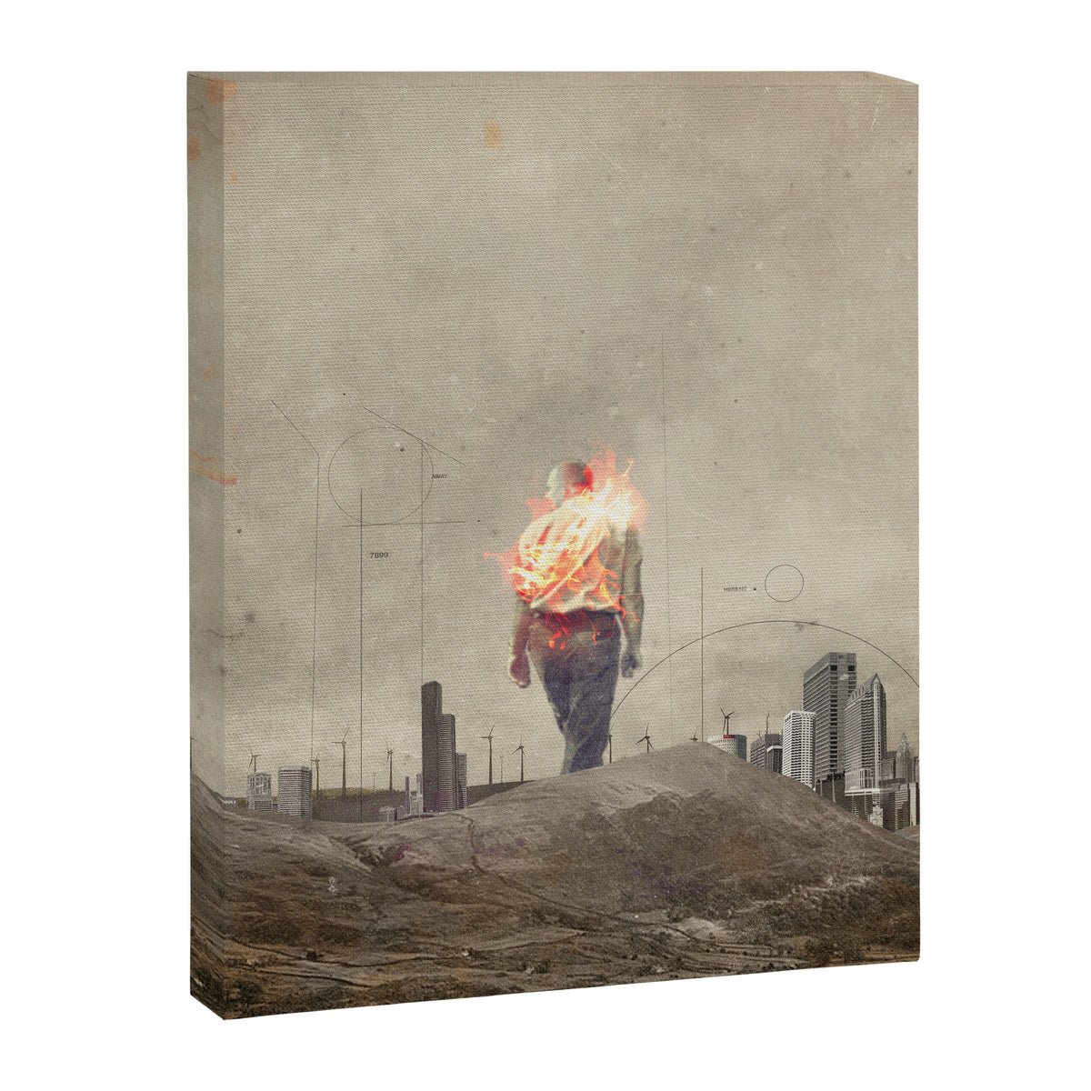 These cities burned my soul Canvas Print Gallery Image 6