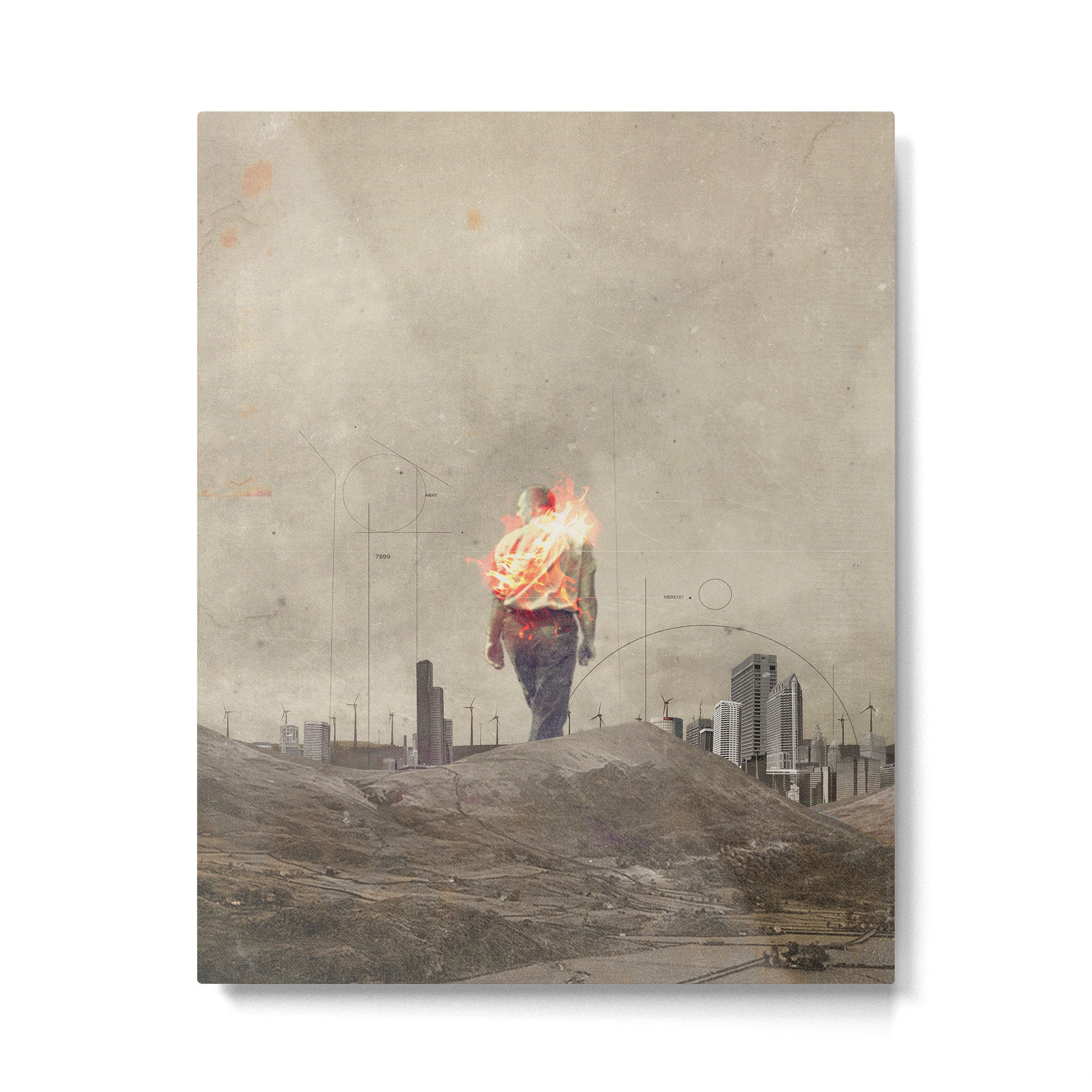 These cities burned my soul Metal Print Gallery Image 4