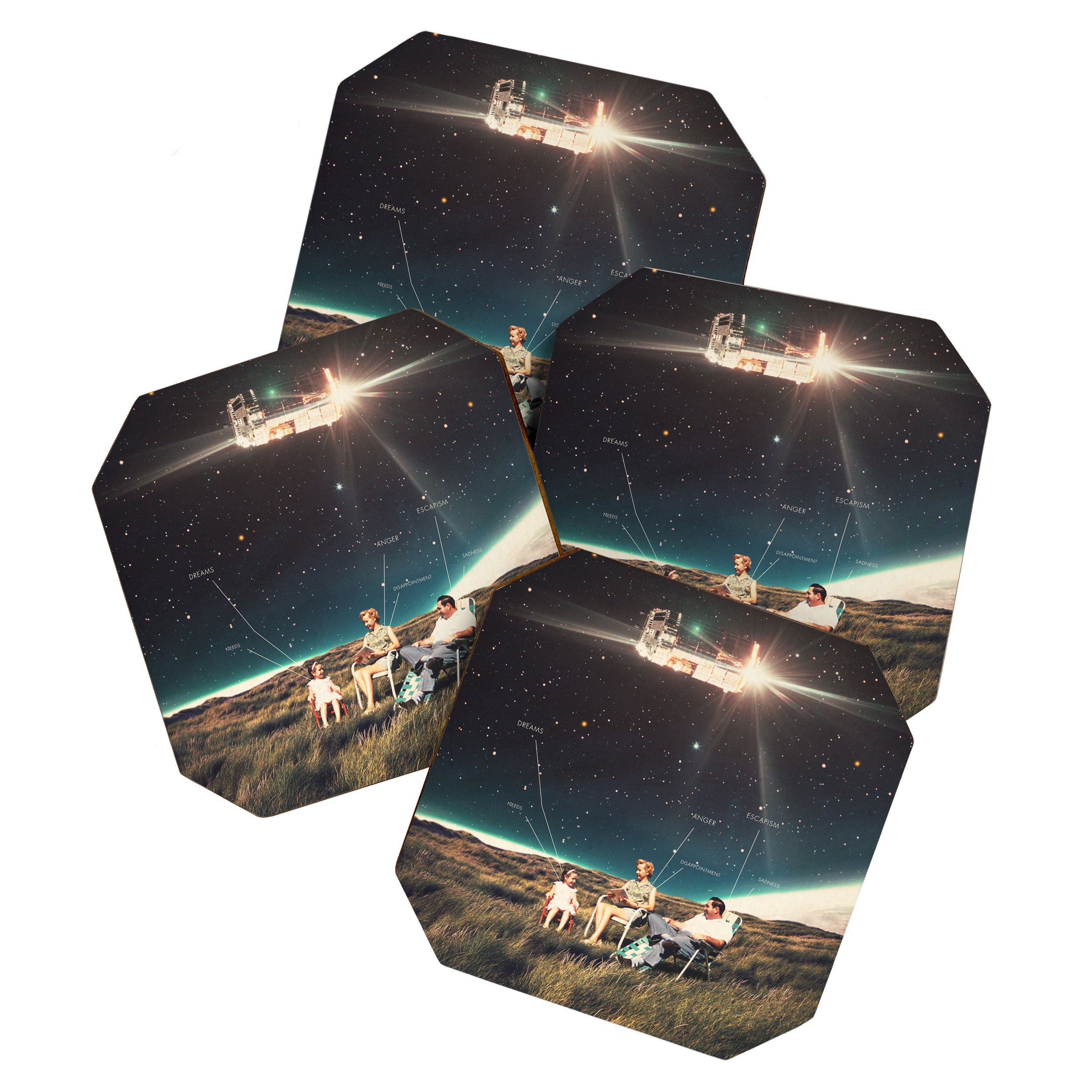 They know What We are thinking Coaster Gallery Image 1