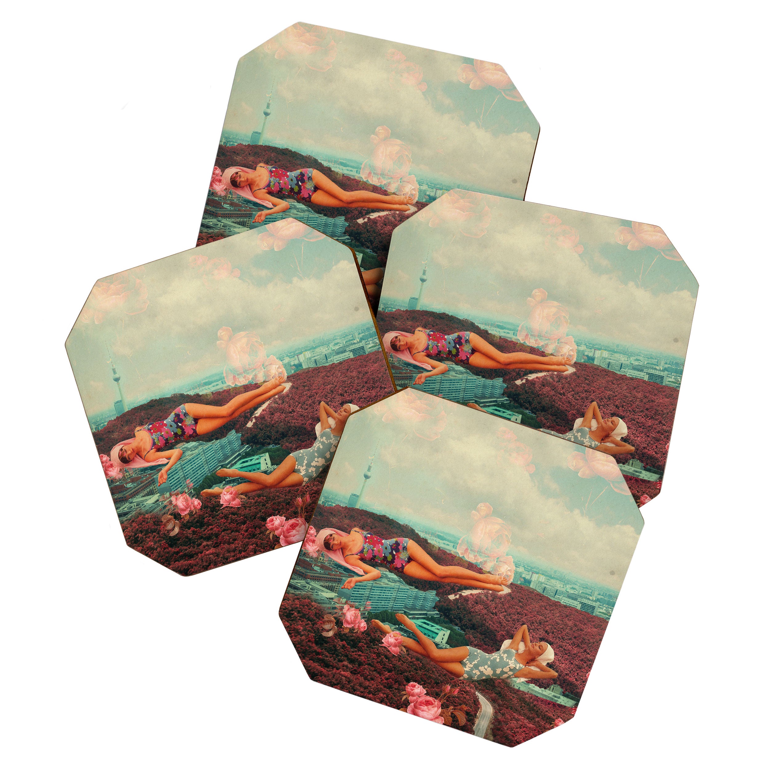 Those Pink Afternoons Coaster Gallery Image 1