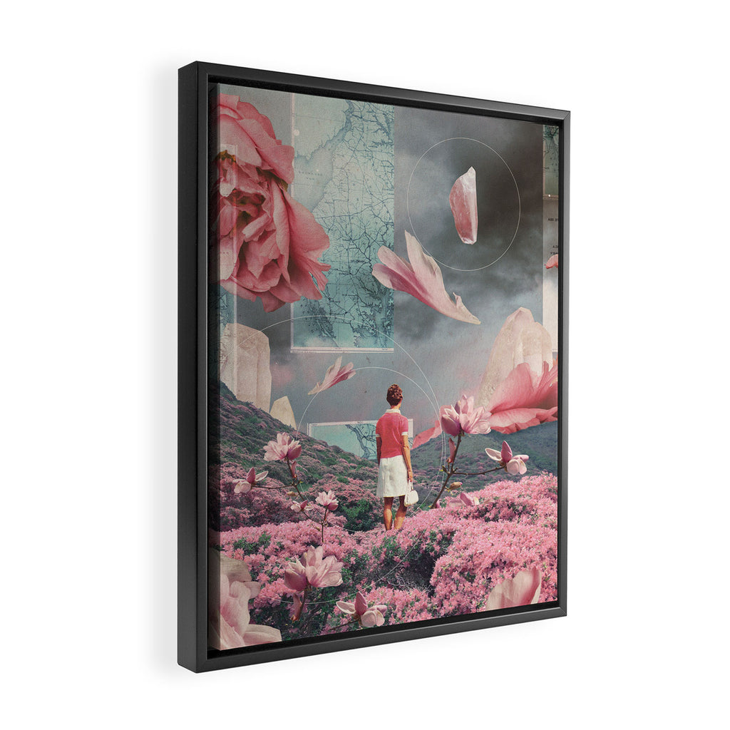 Trying to accept the Distance Framed Canvas Print Gallery Image 2